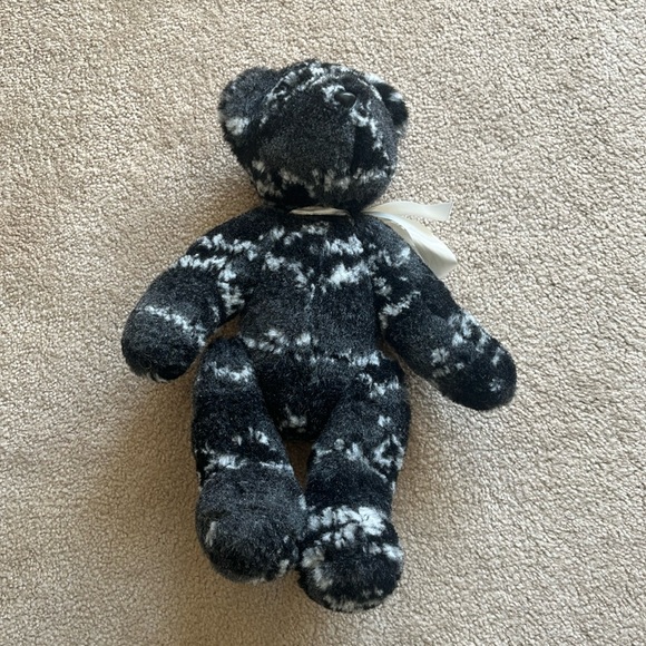 Black & White Teddy Bear Plush Toy - Picture 2 of 7